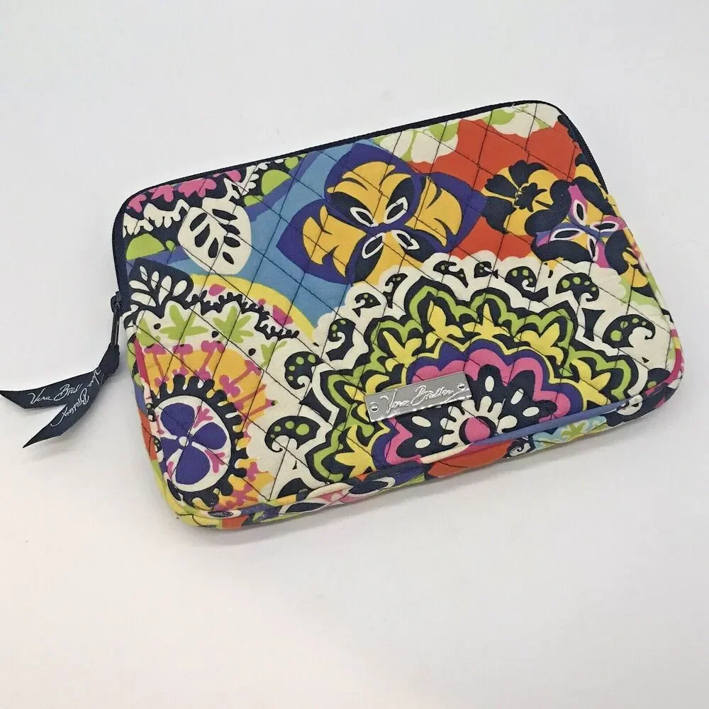 Vera Bradley Rio Quilted Tablet Sleeve 9 x 6.5 inches I Pad Ereader Zip Around